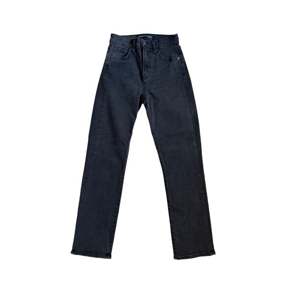 Veronica Beard Ryleigh Slim Straight High Rise Jeans, Black, Women's 25 - Picture 2 of 6